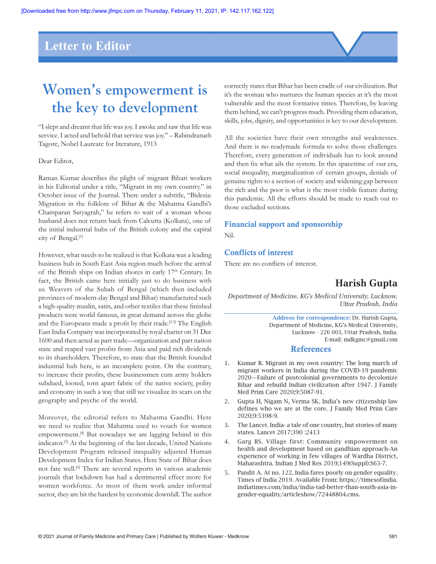 women's empowerment thesis pdf