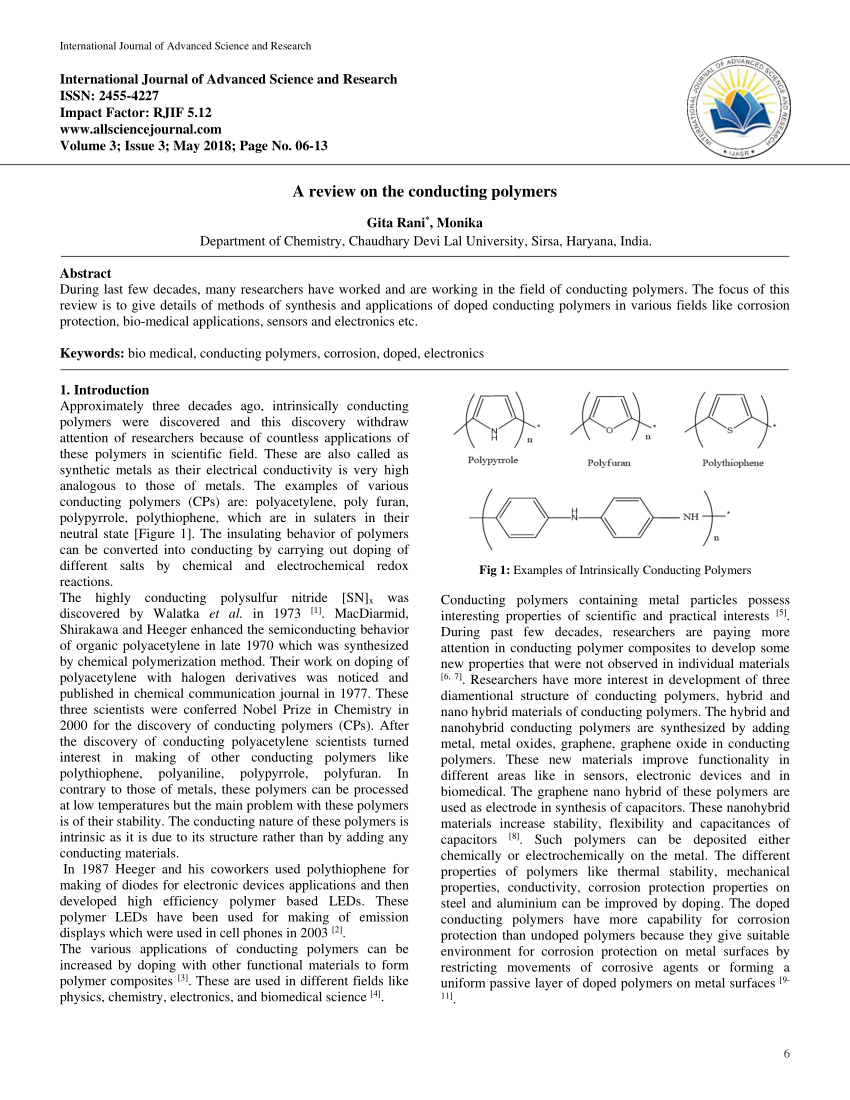 conducting polymers research paper