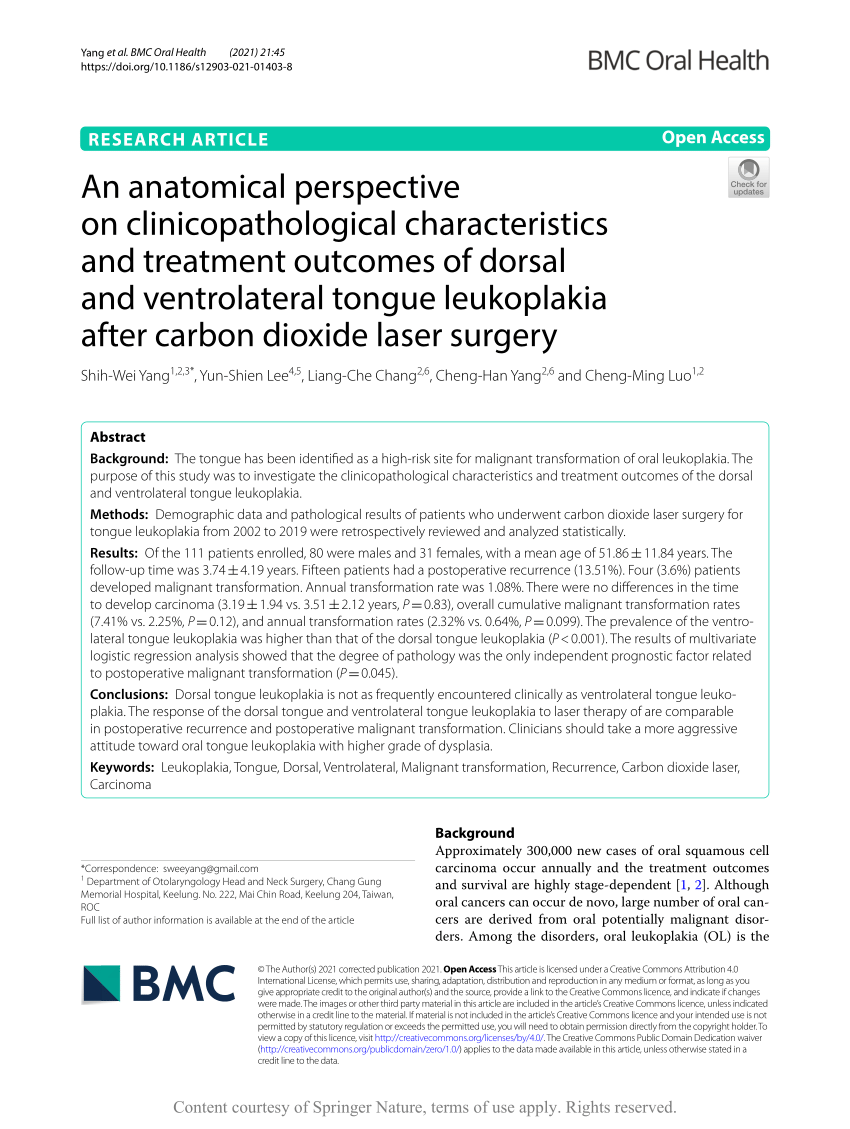 Pdf An Anatomical Perspective On Clinicopathological Characteristics