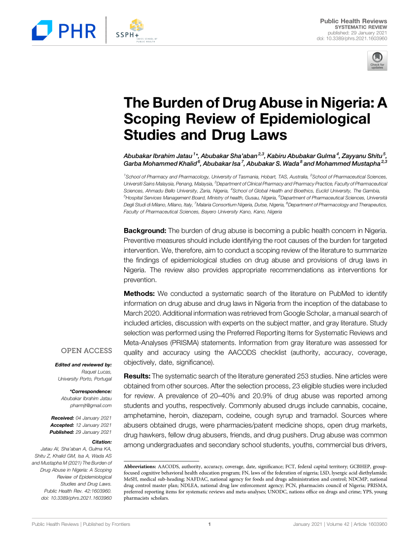 an expository essay on drug abuse in nigeria