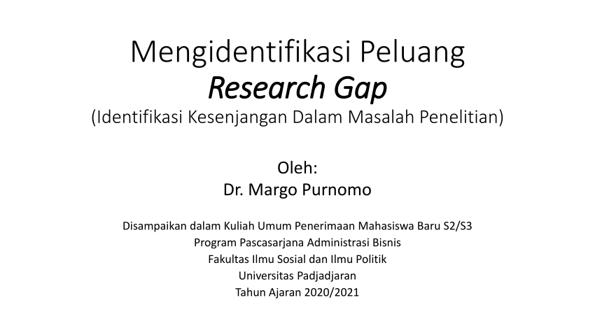 apa itu research gap penelitian