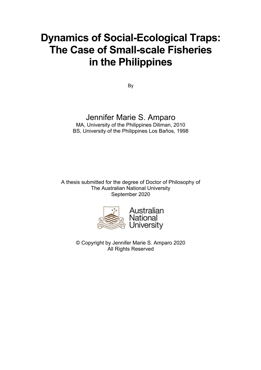 thesis title for fisheries in the philippines