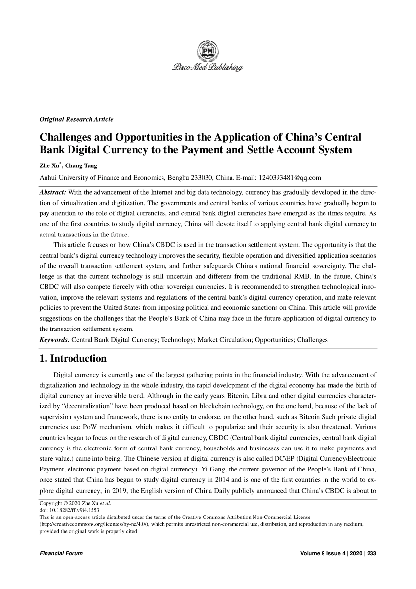 research paper on central bank digital currency