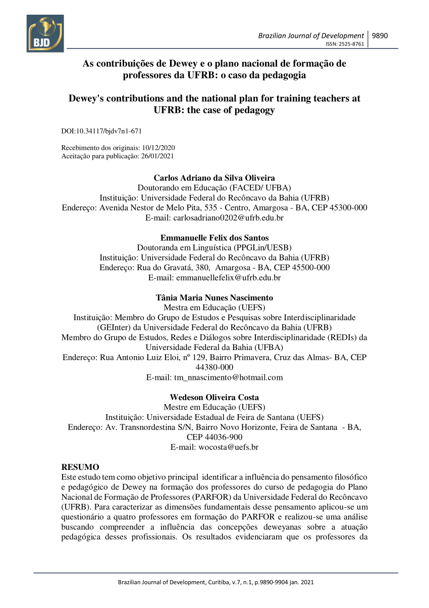 Aula 1 - História e Teoria Da Pedagogia, PDF, John Dewey