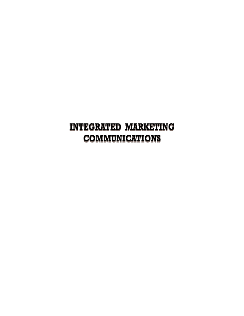 case study on integrated marketing communication pdf