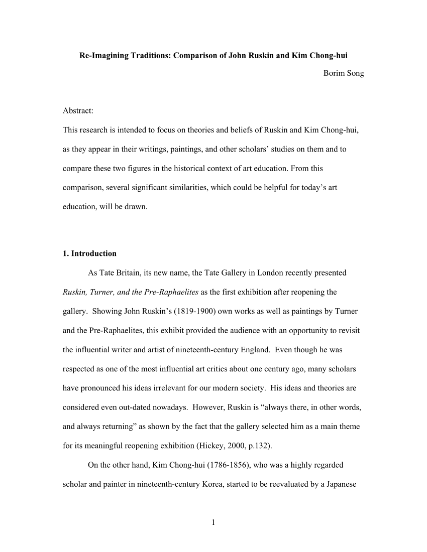 PDF Re Imaging Traditions Comparison Of John Ruskin And Kim Chong Hui   Largepreview 