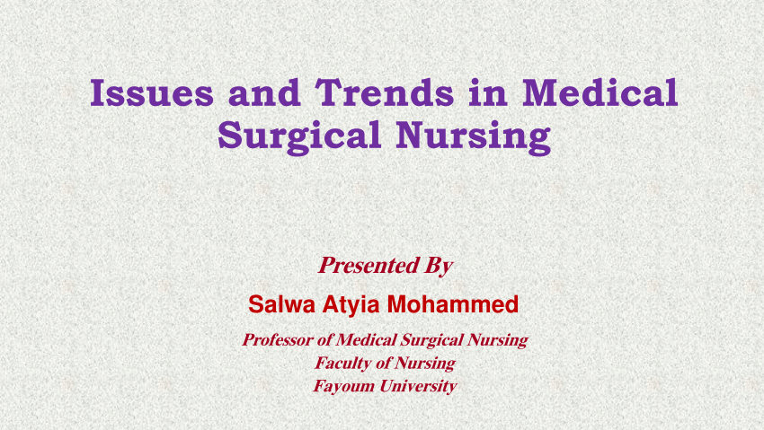 problem statement in nursing research in medical surgical