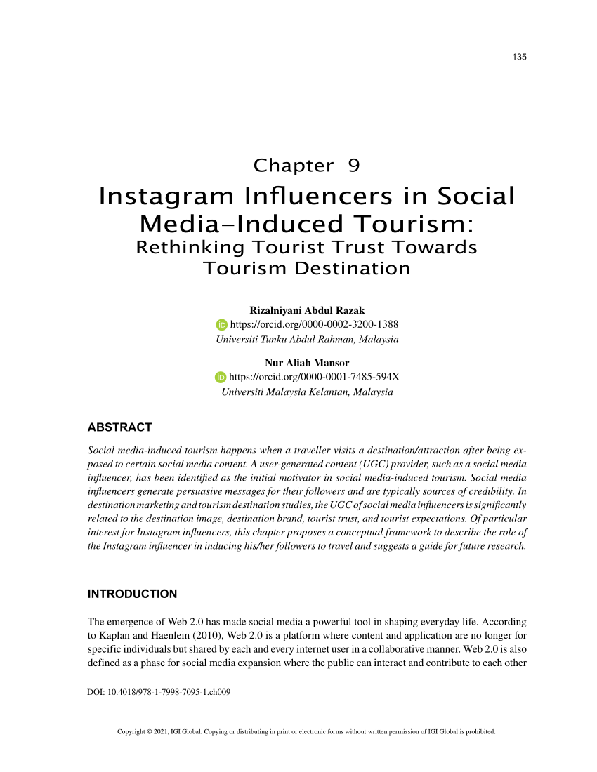 social media induced tourism