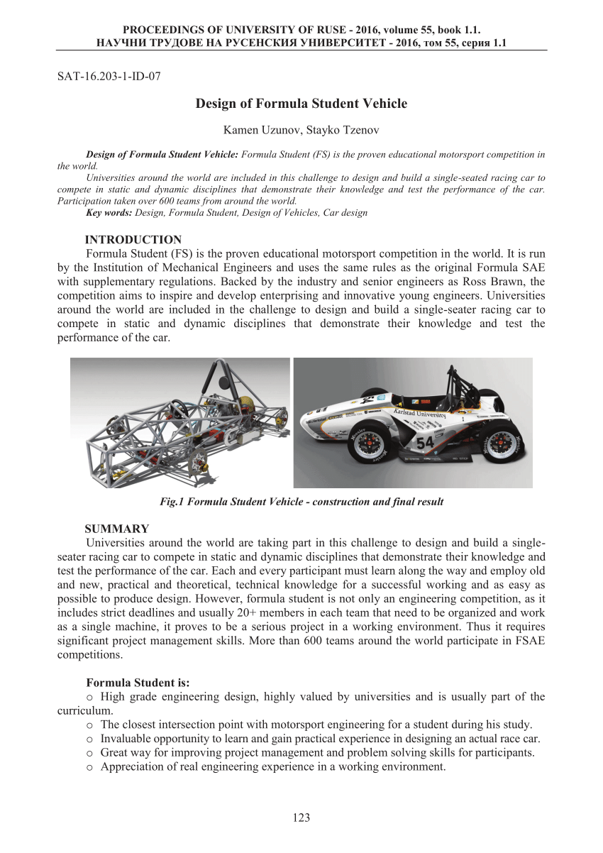 vehicle model research paper