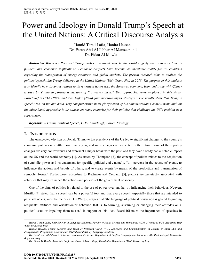 help with critical analysis essay on donald trump