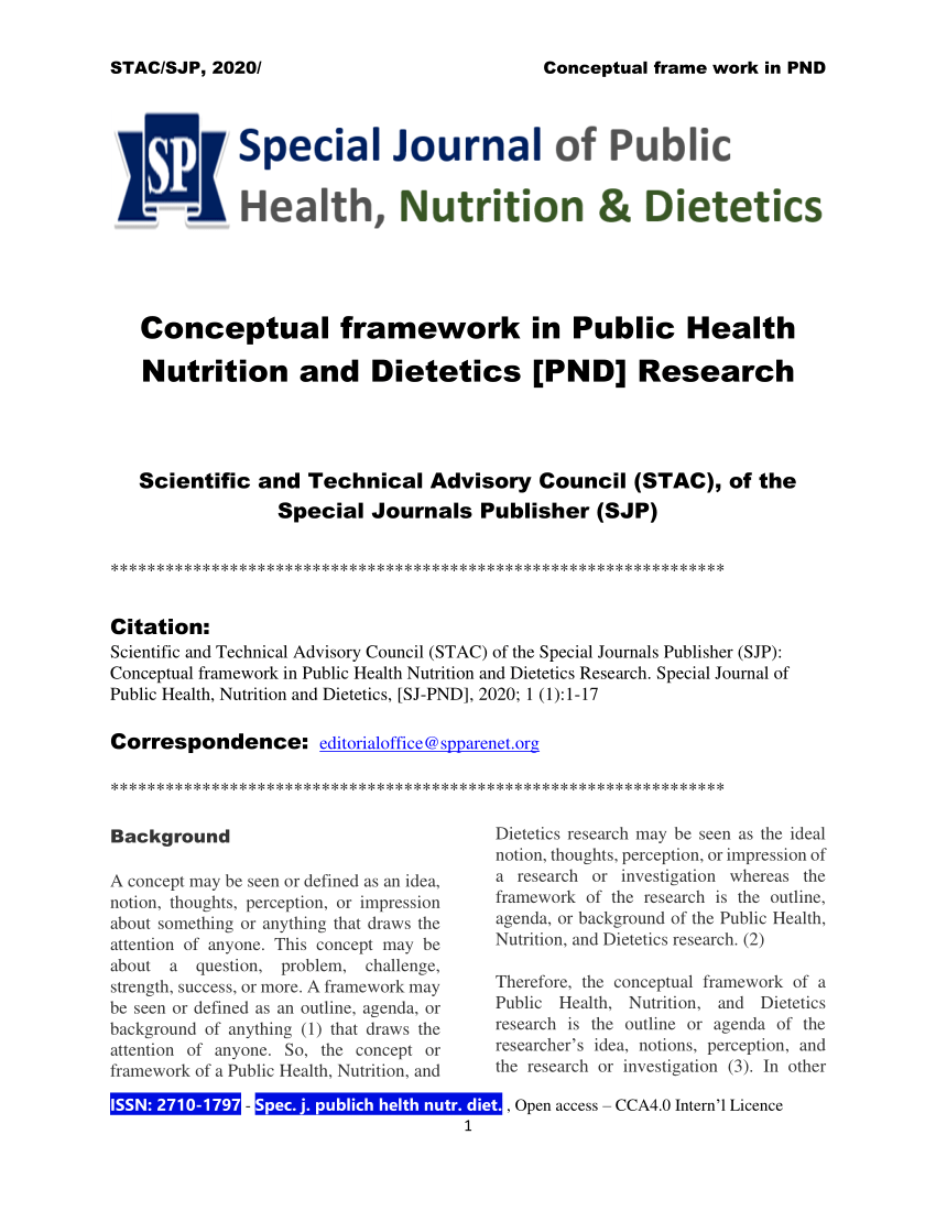 research topics for public health nutrition