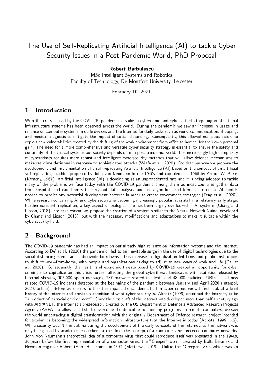 cyber security phd research proposal