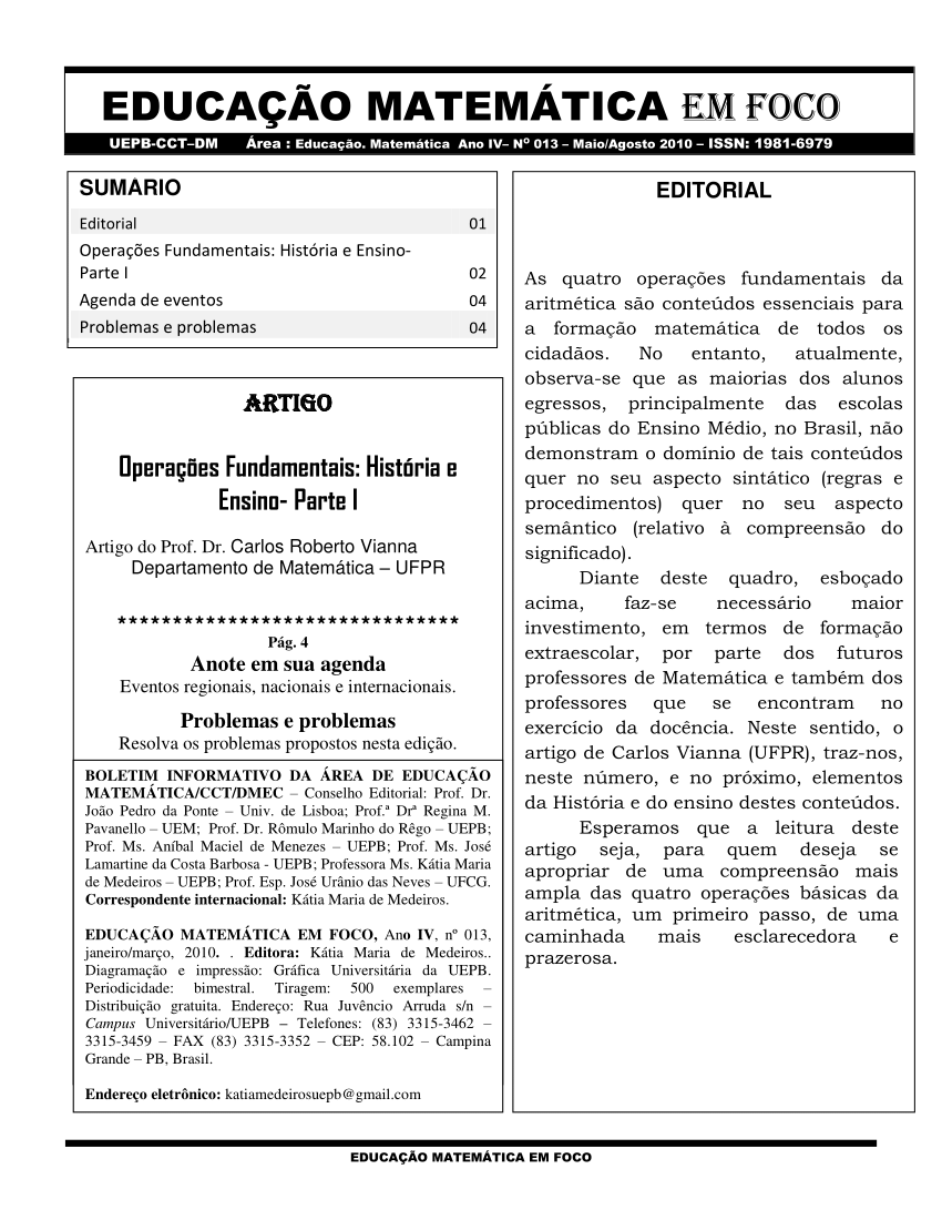 Saiba Mais Matemática: agosto 2010