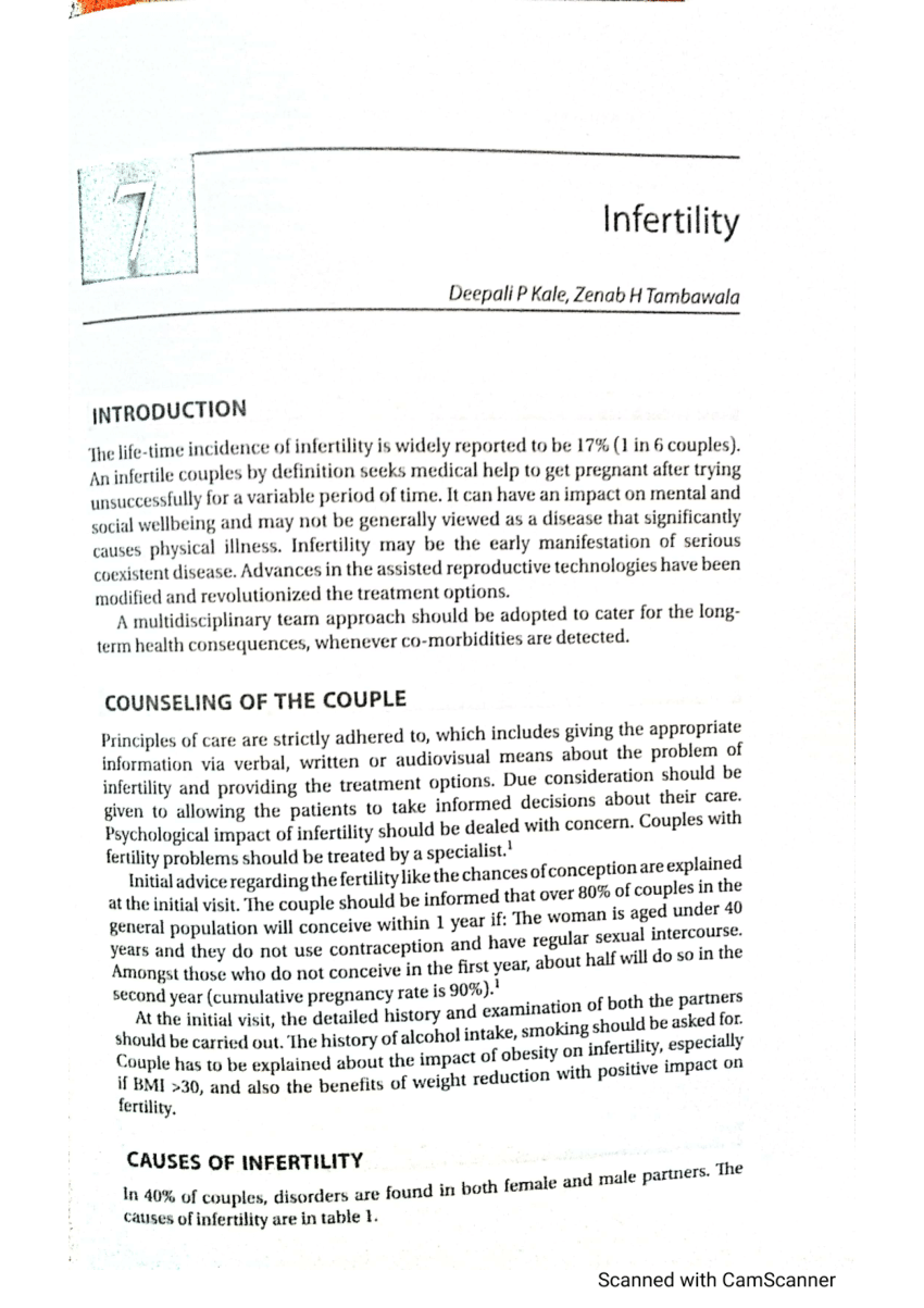 literature review on infertility pdf