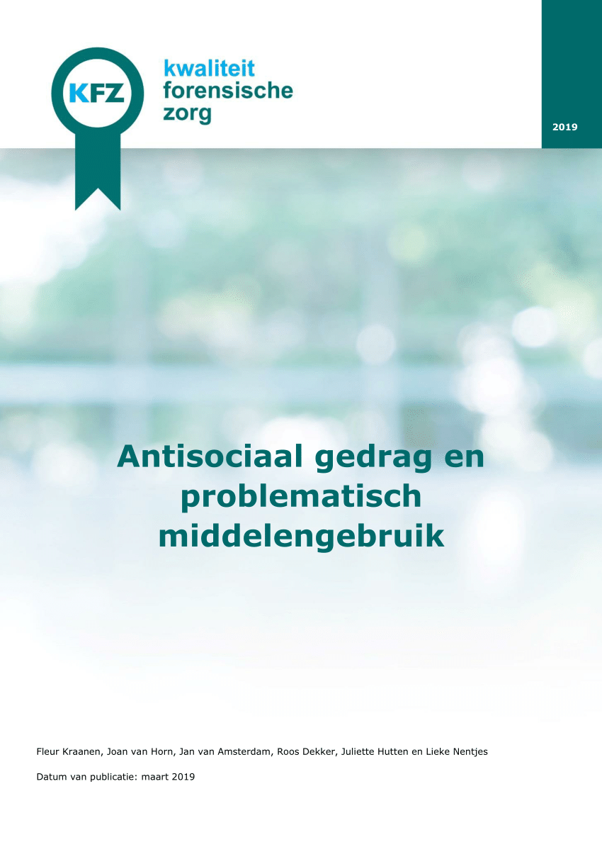 PDF) Antisociaal gedrag en problematisch middelengebruik foto