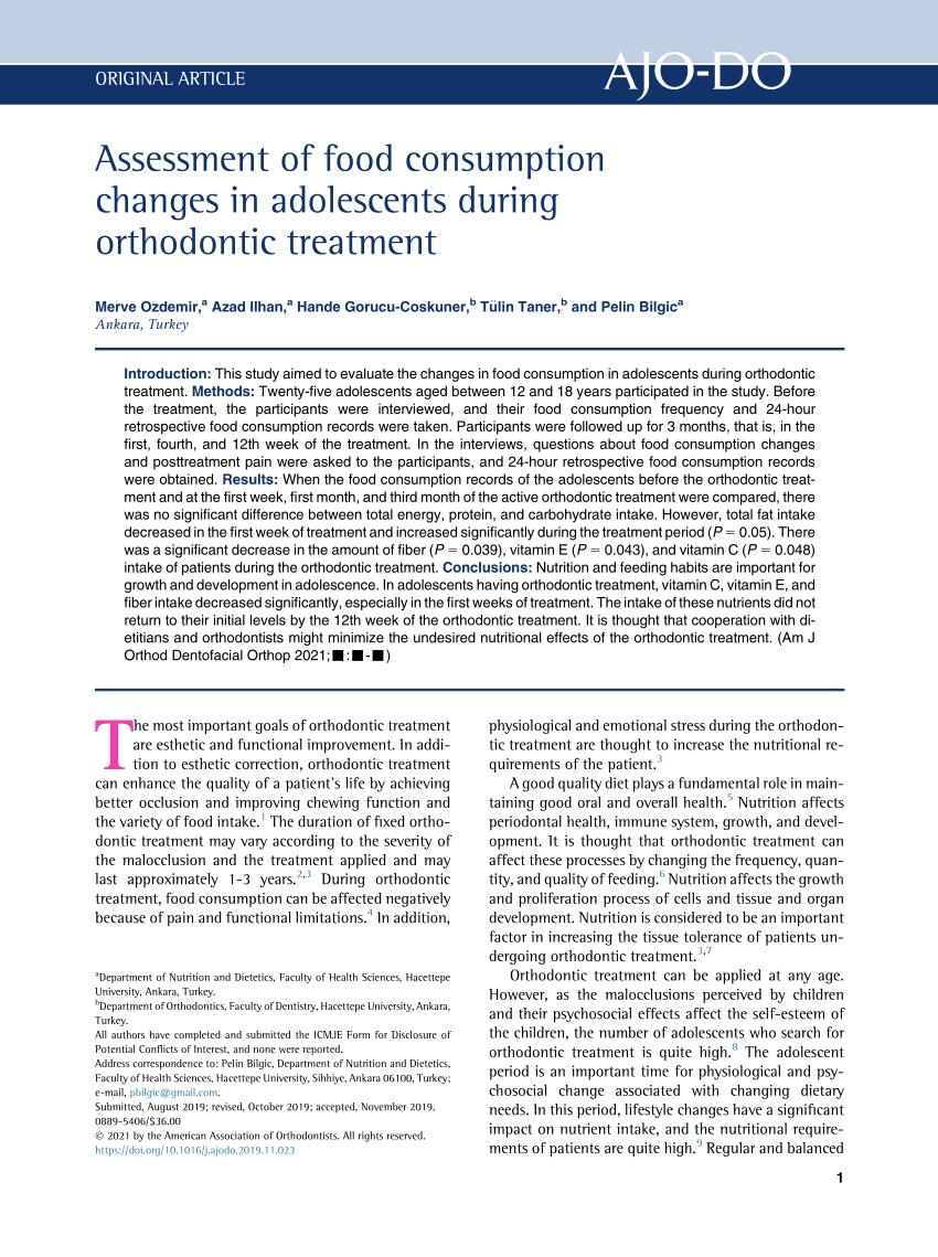 Obesity Influences Orthodontic Treatment in Adolescents