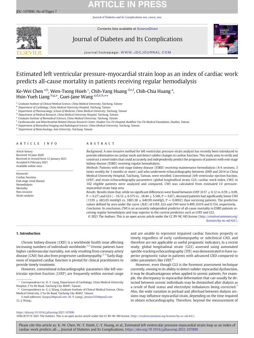 Prognostic Value of Left Ventricular Global Longitudinal Strain in Patients  With Secondary Mitral Regurgitation - ScienceDirect