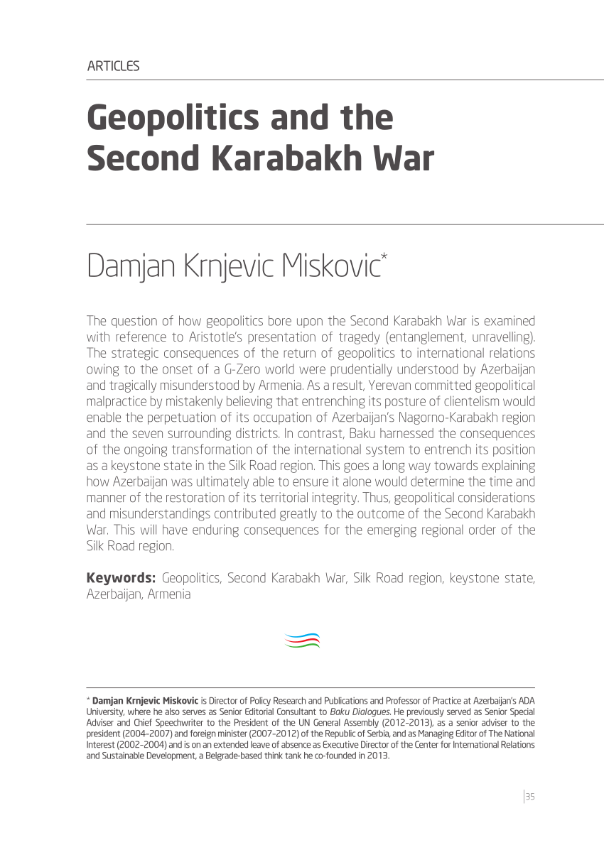 karabakh essay