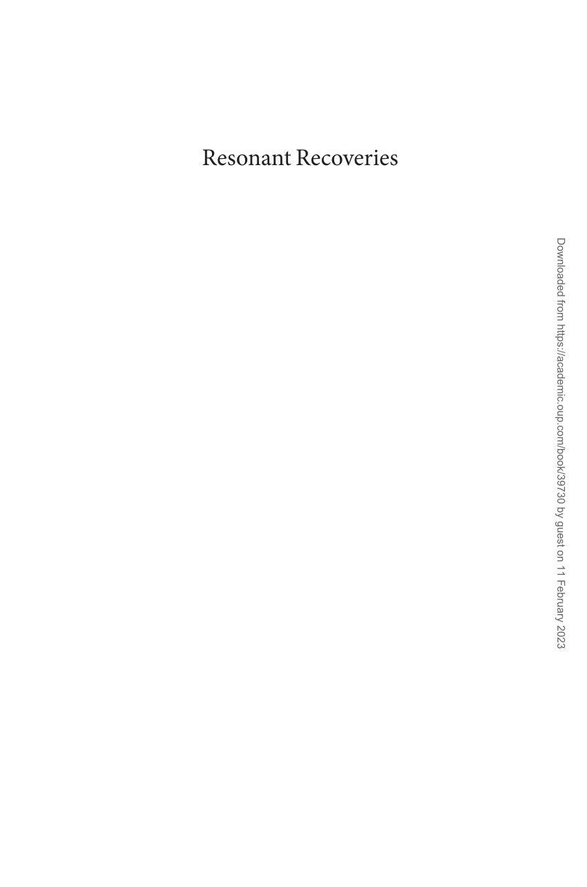 PDF) Resonant Recoveries French Music and Trauma Between the World WarsFrench Music and Trauma Between the World Wars image