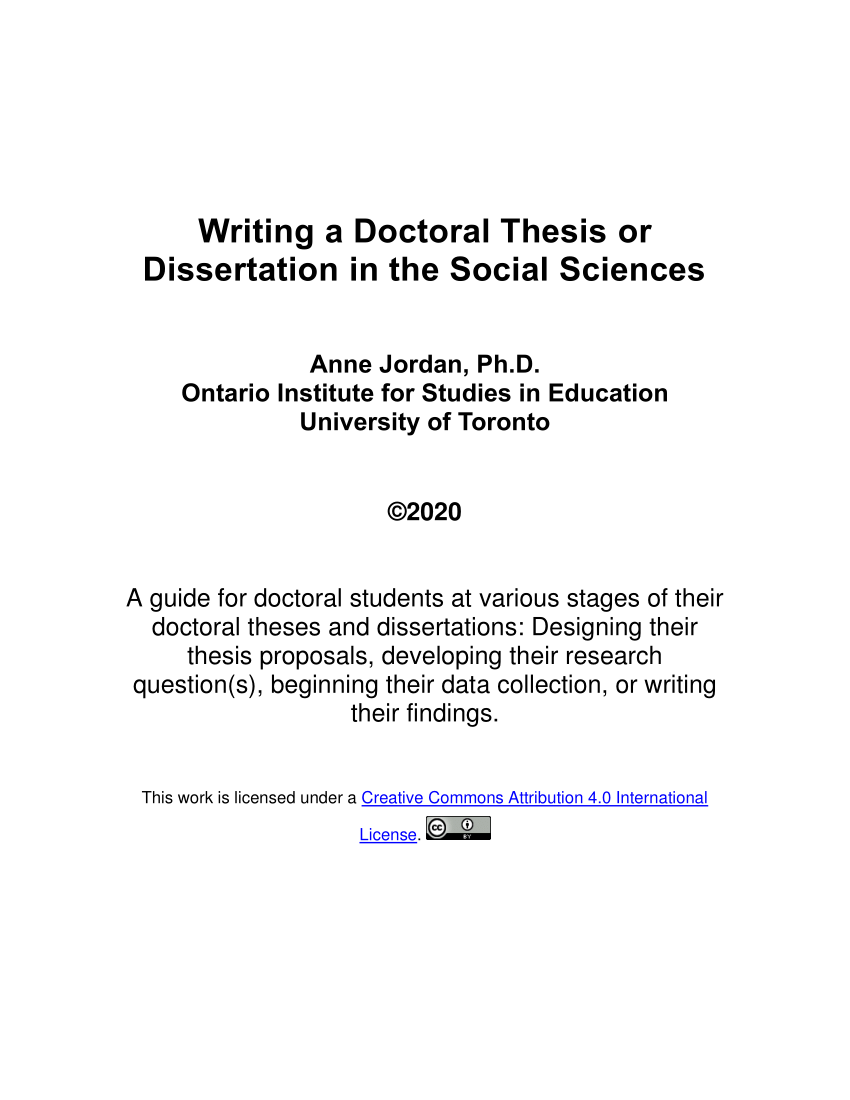 defend a doctoral thesis