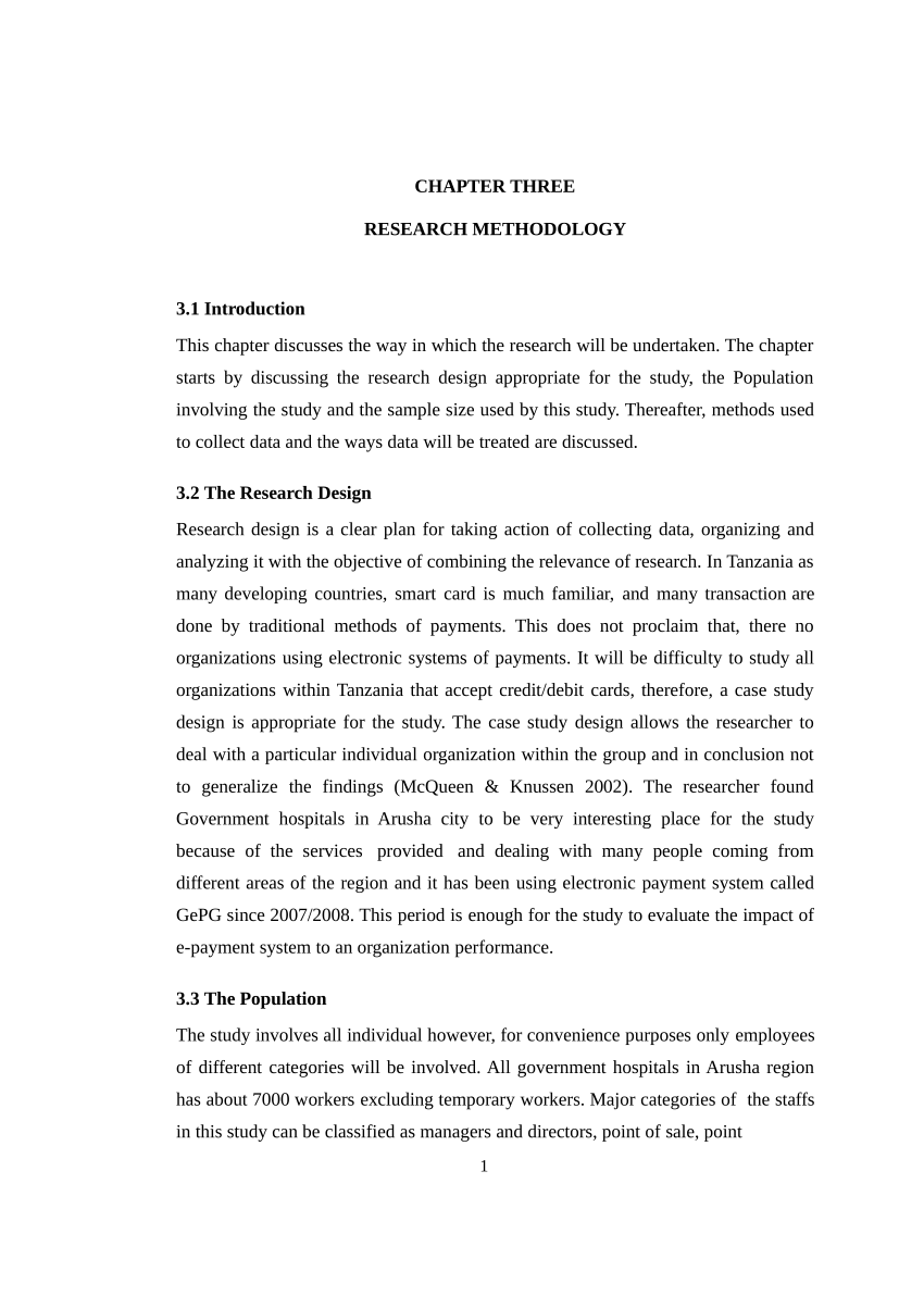 chapter 3 research procedure example