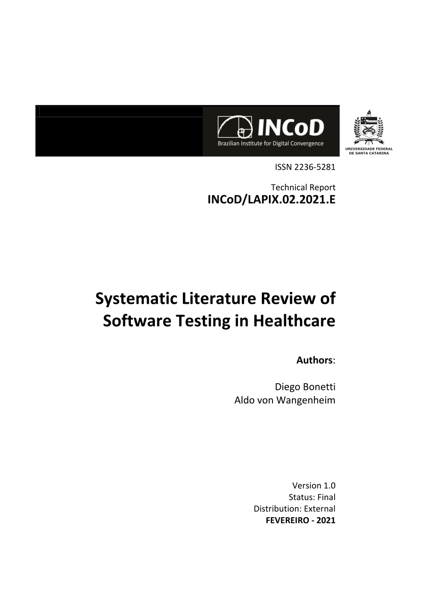 software testing literature review