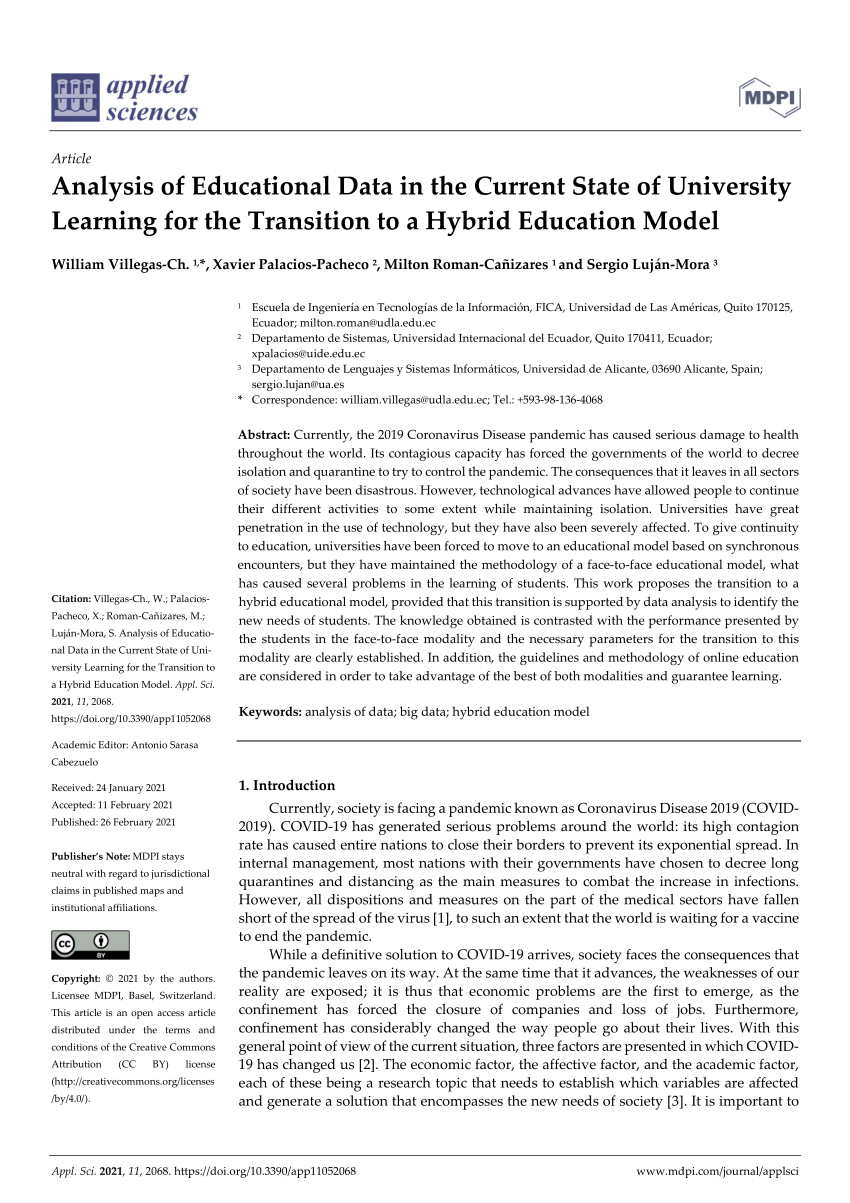 scholarly article on educational data