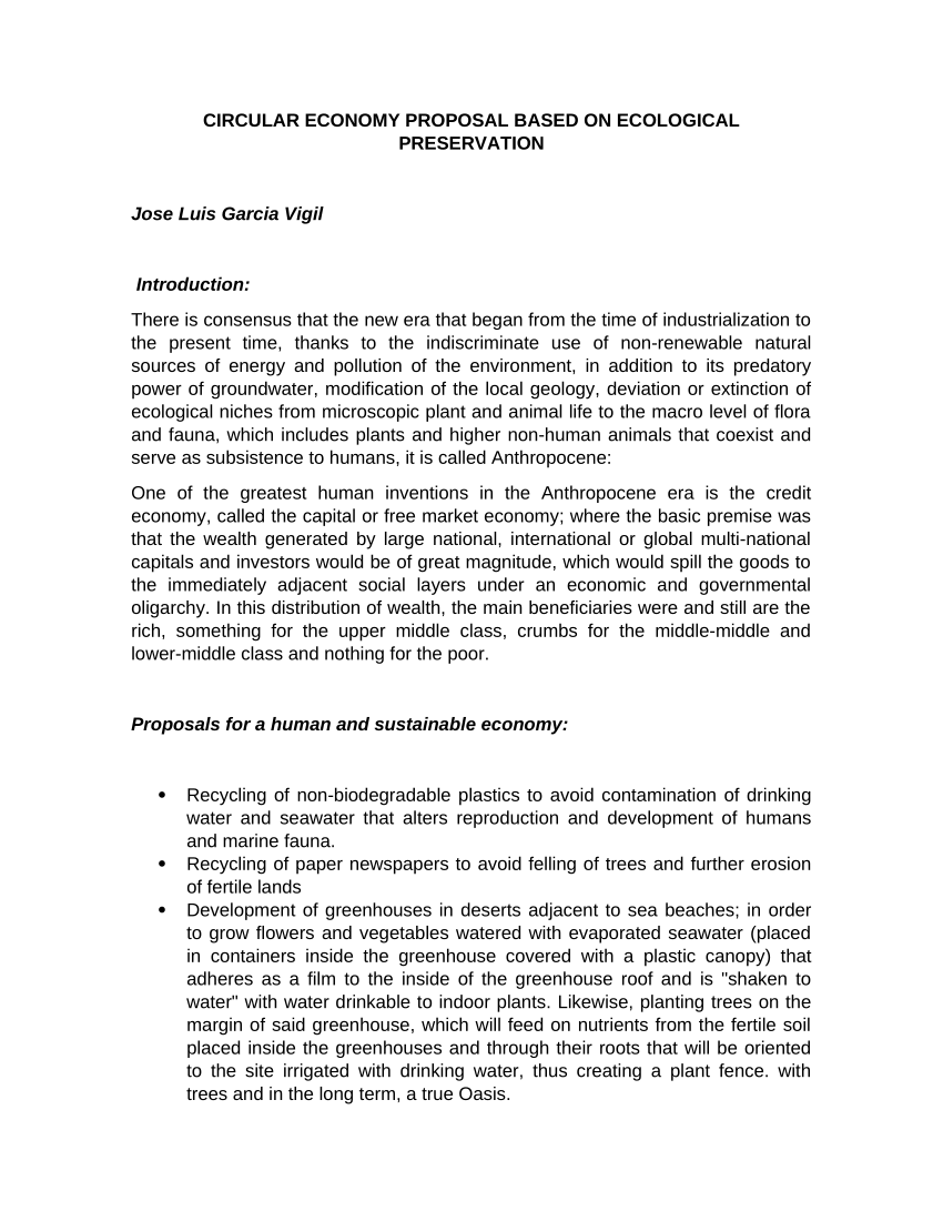 research proposal on circular economy