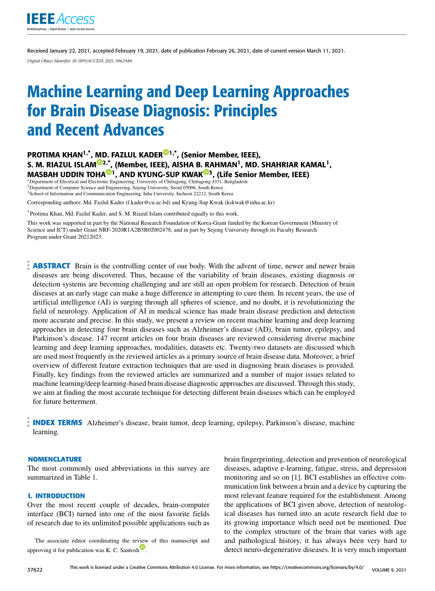 PDF) Machine Learning and Deep Learning Approaches for Brain ...