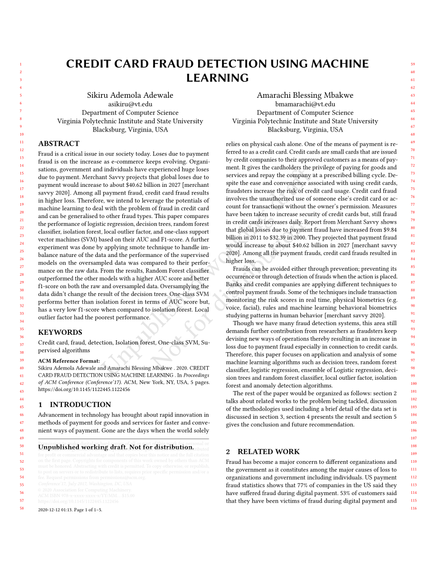 (PDF) Machine Learning Project Paper