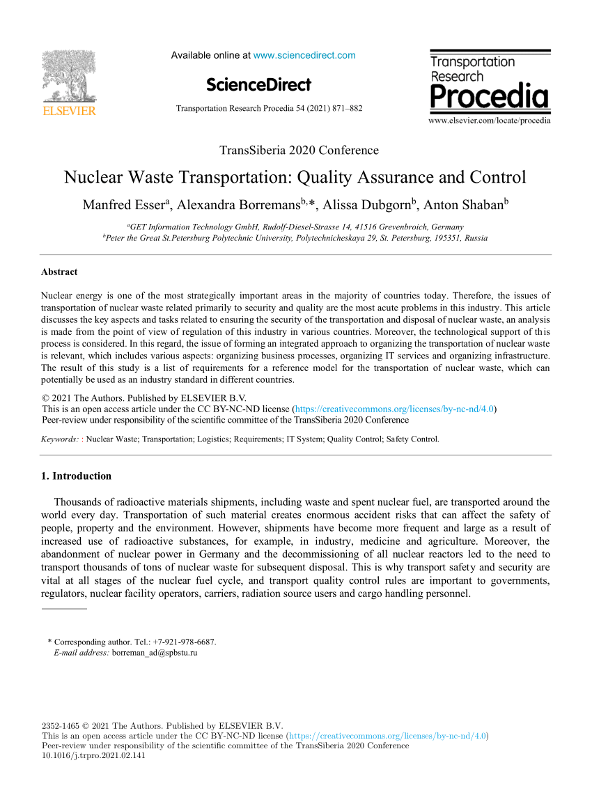 Radiological analysis of transport and storage container for very low-level  liquid radioactive waste - ScienceDirect