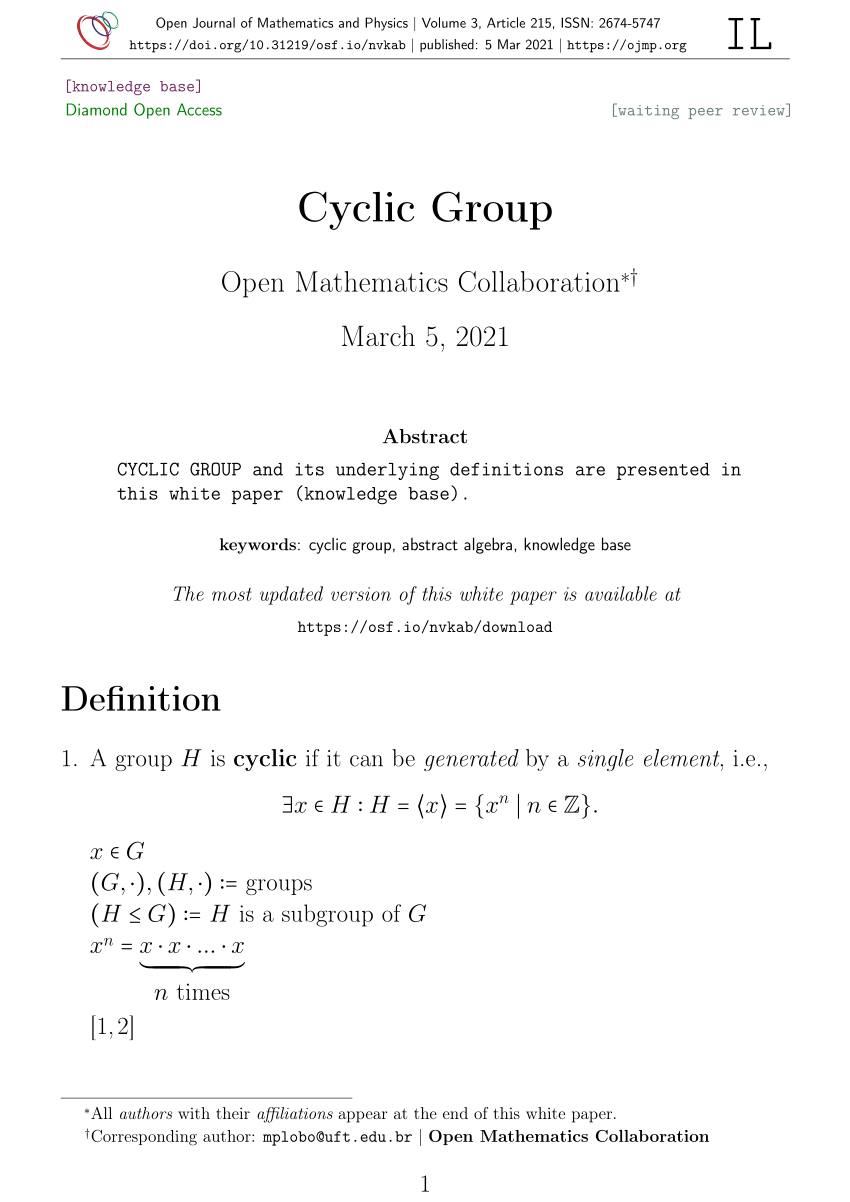 pdf-cyclic-group