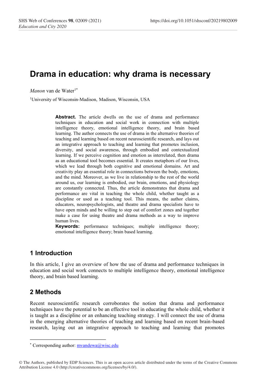 research topics of drama