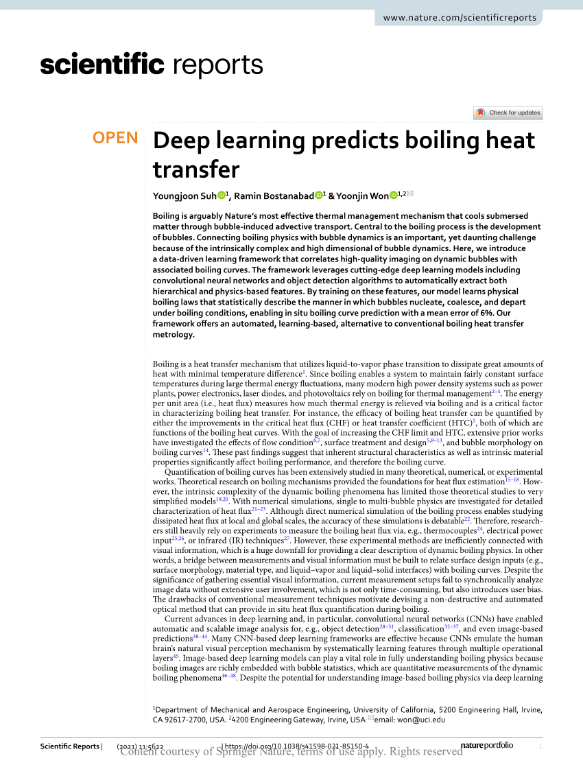 PDF) Deep learning predicts boiling heat transfer