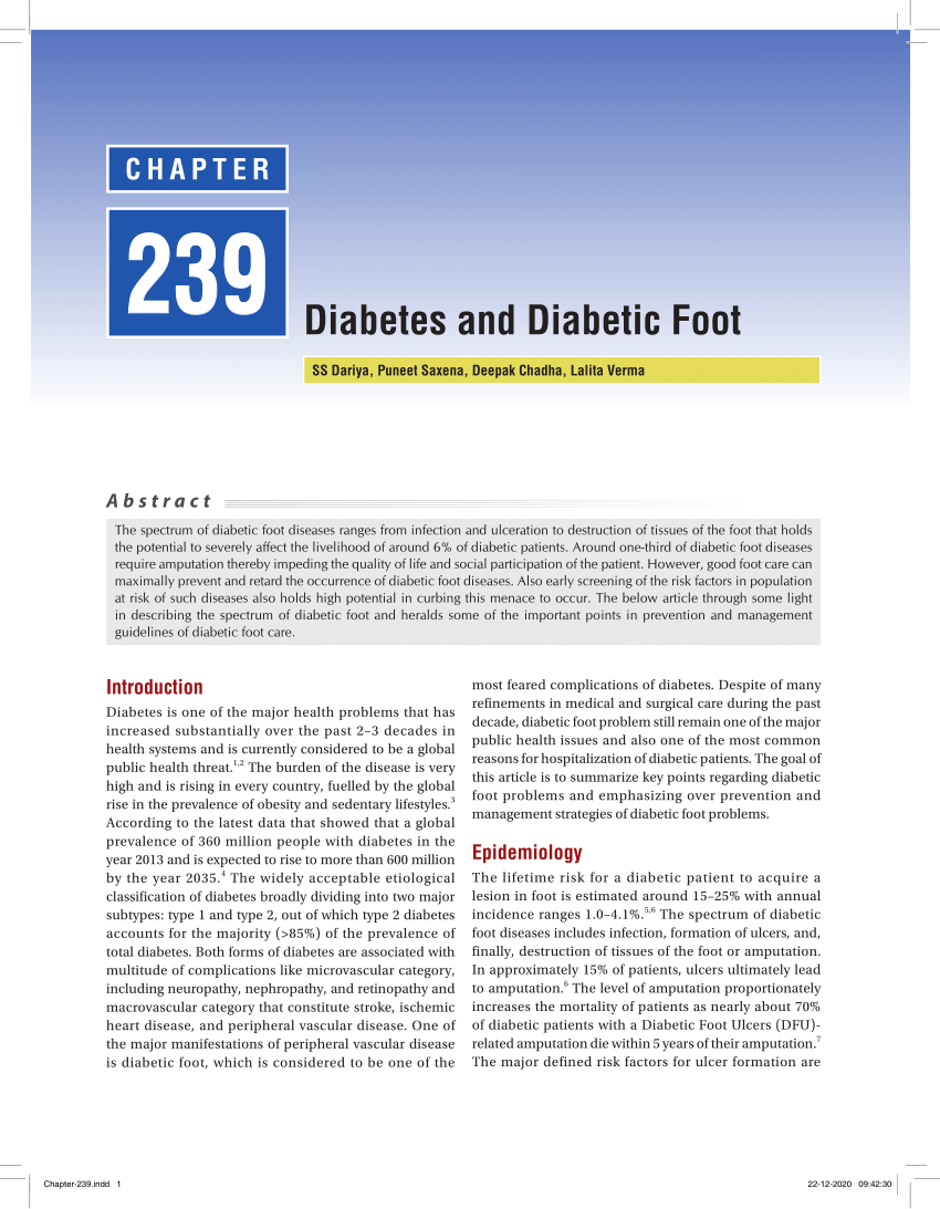 diabetic foot thesis