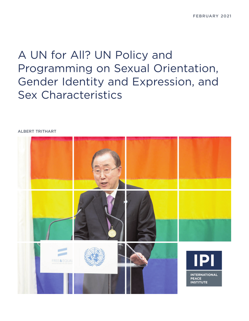 Pdf A Un For All Un Policy And Programming On Sexual Orientation Gender Identity And 1210