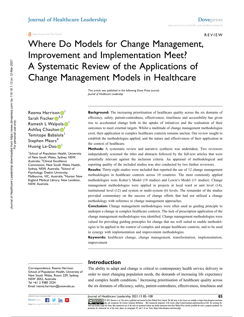 Article on change management in healthcare dodge truck with cummins diesel