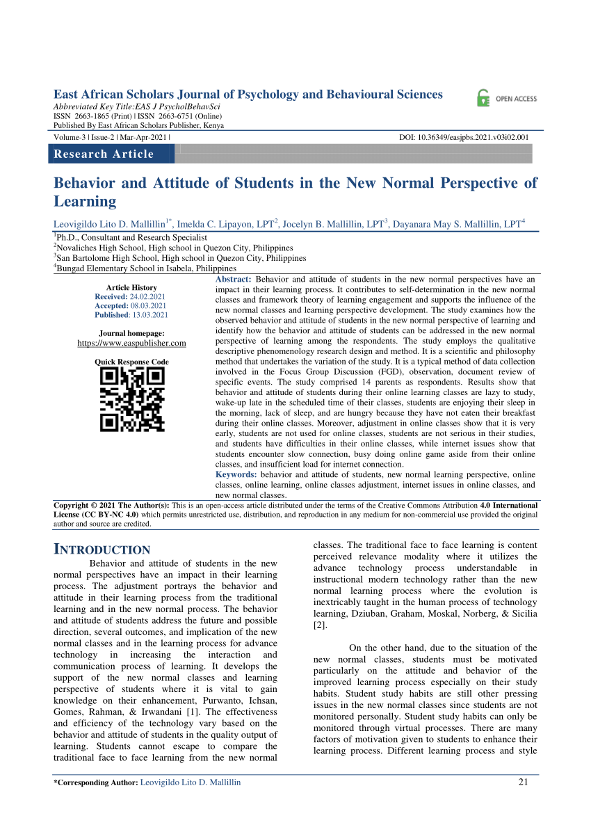 research paper about new normal education