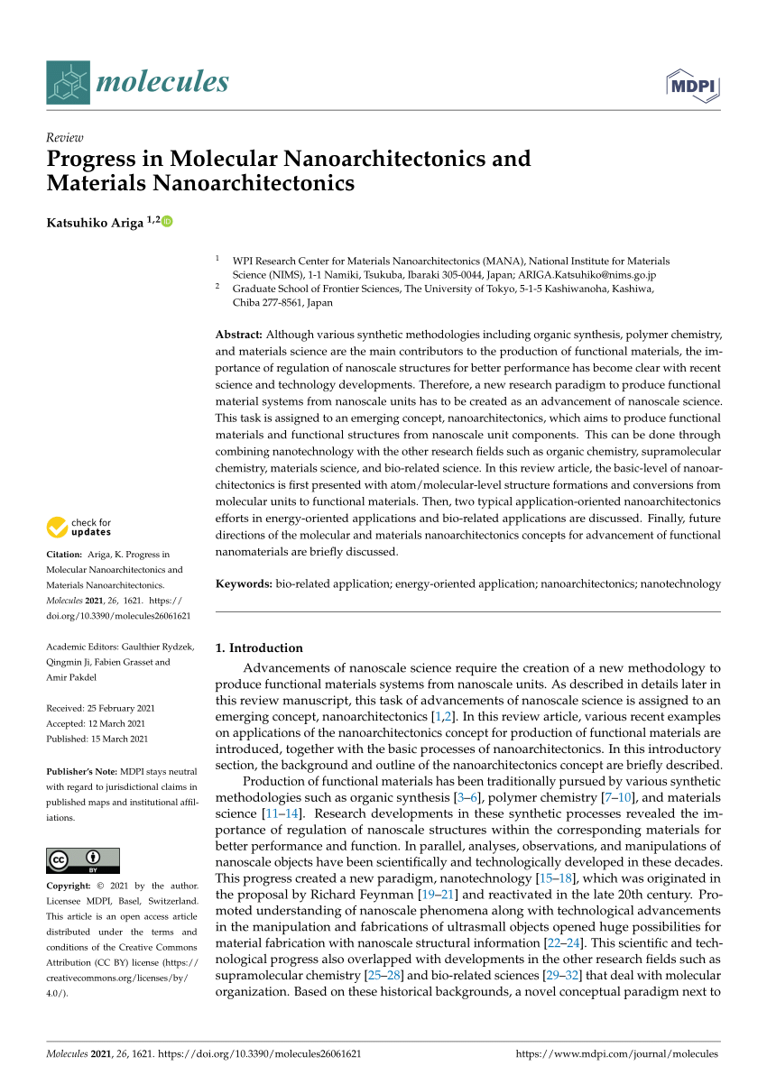 Research Center for Materials Nanoarchitectonics