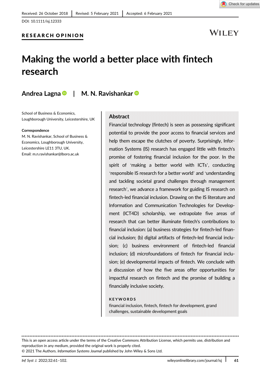 research paper fintech