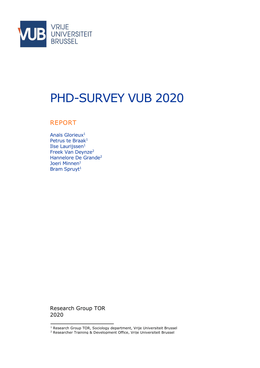 phd progress report vub