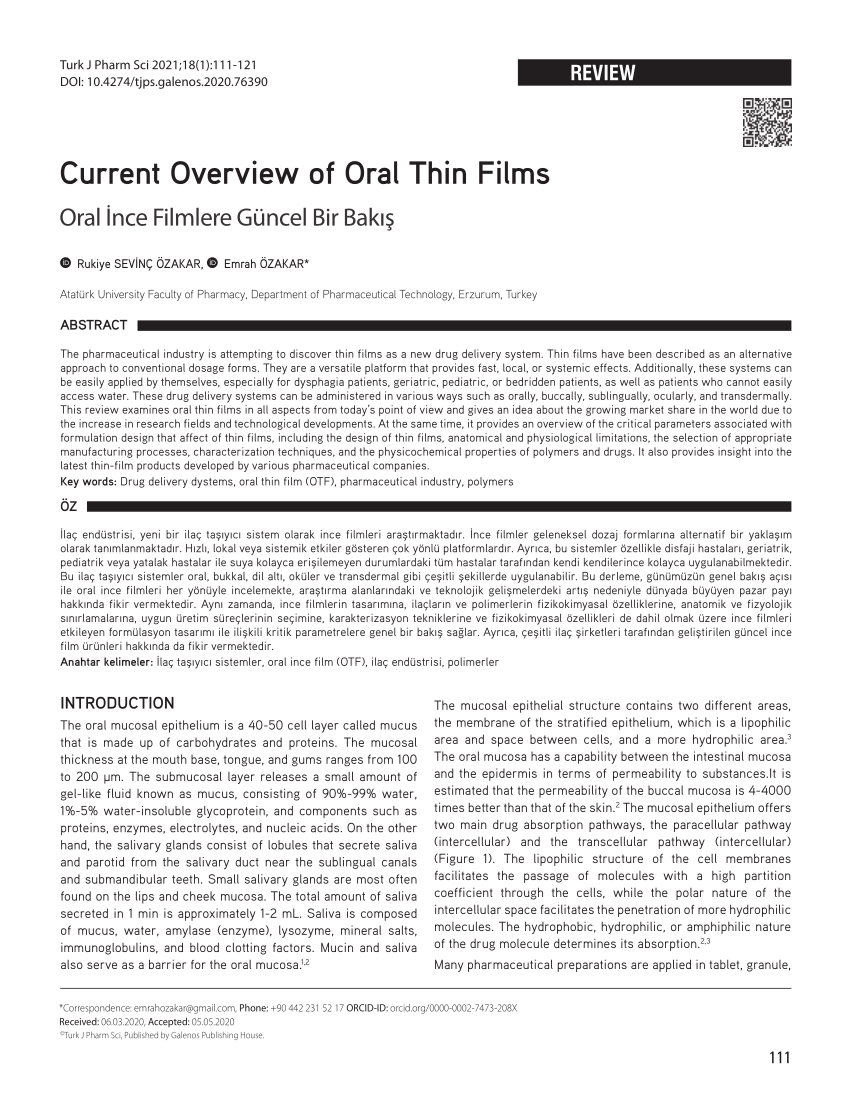 research paper about thin film