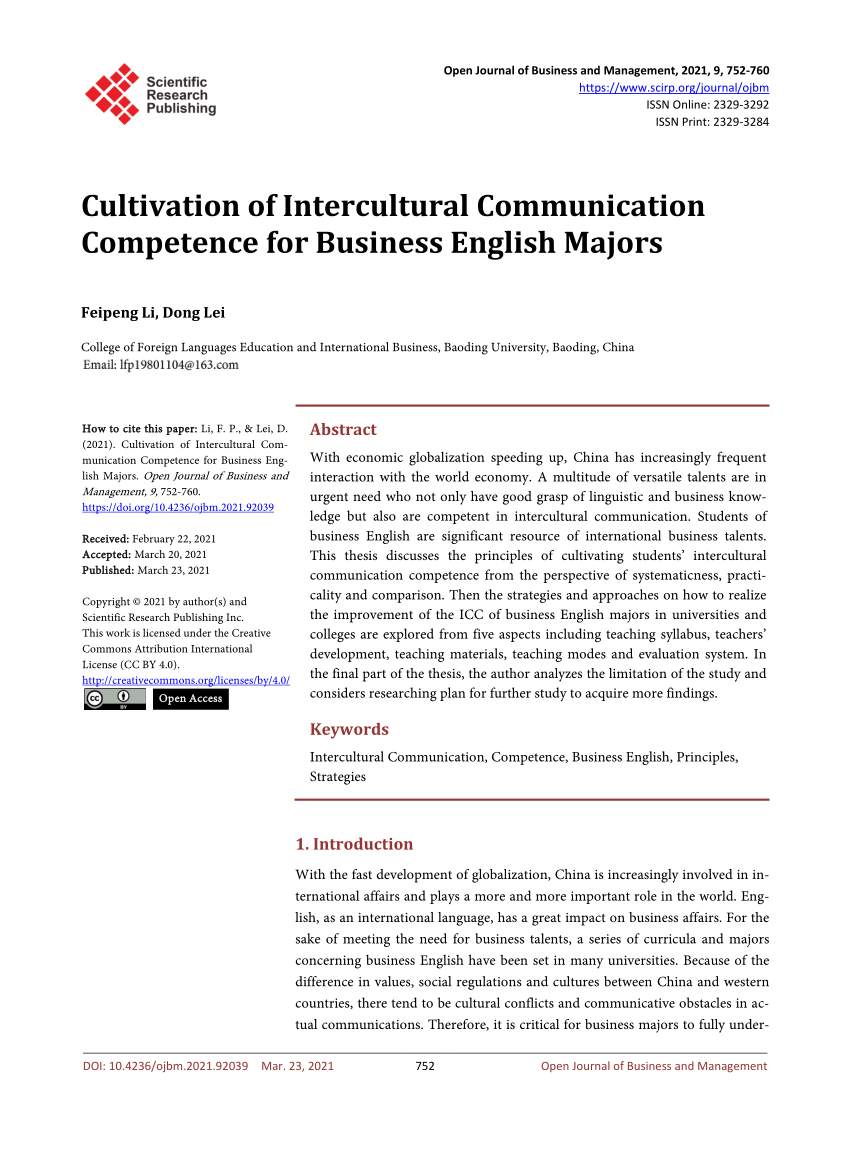 intercultural communication research topic