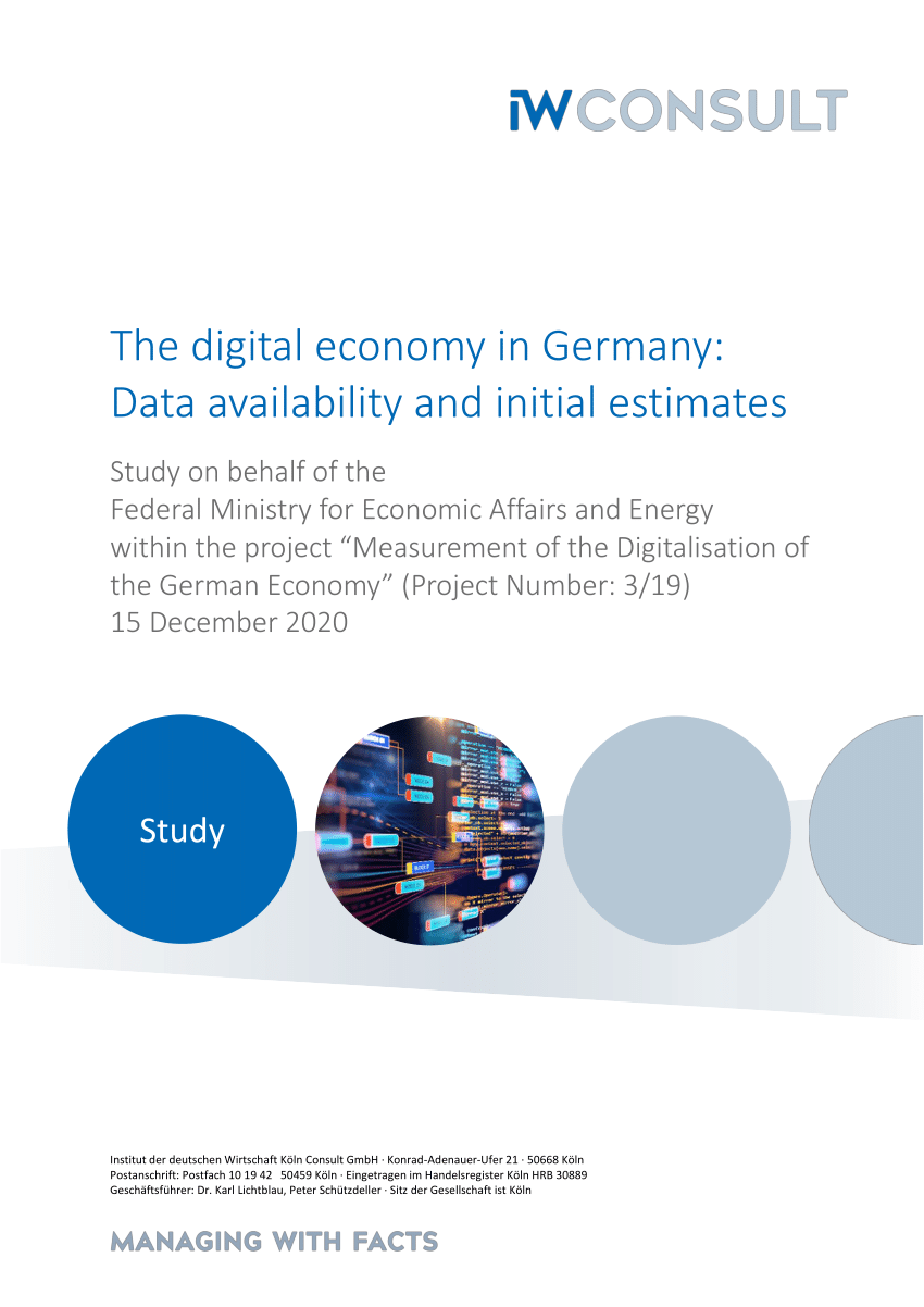 PDF) The digital economy in Germany