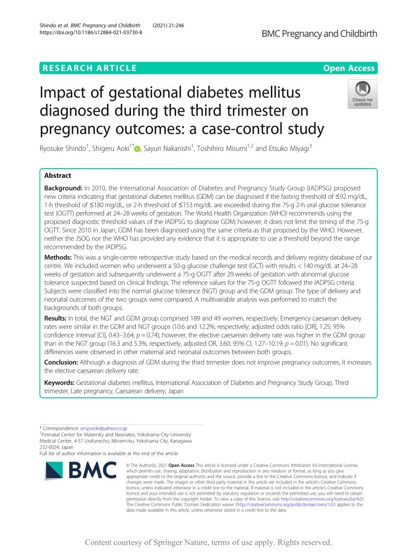 case study of gestational diabetes