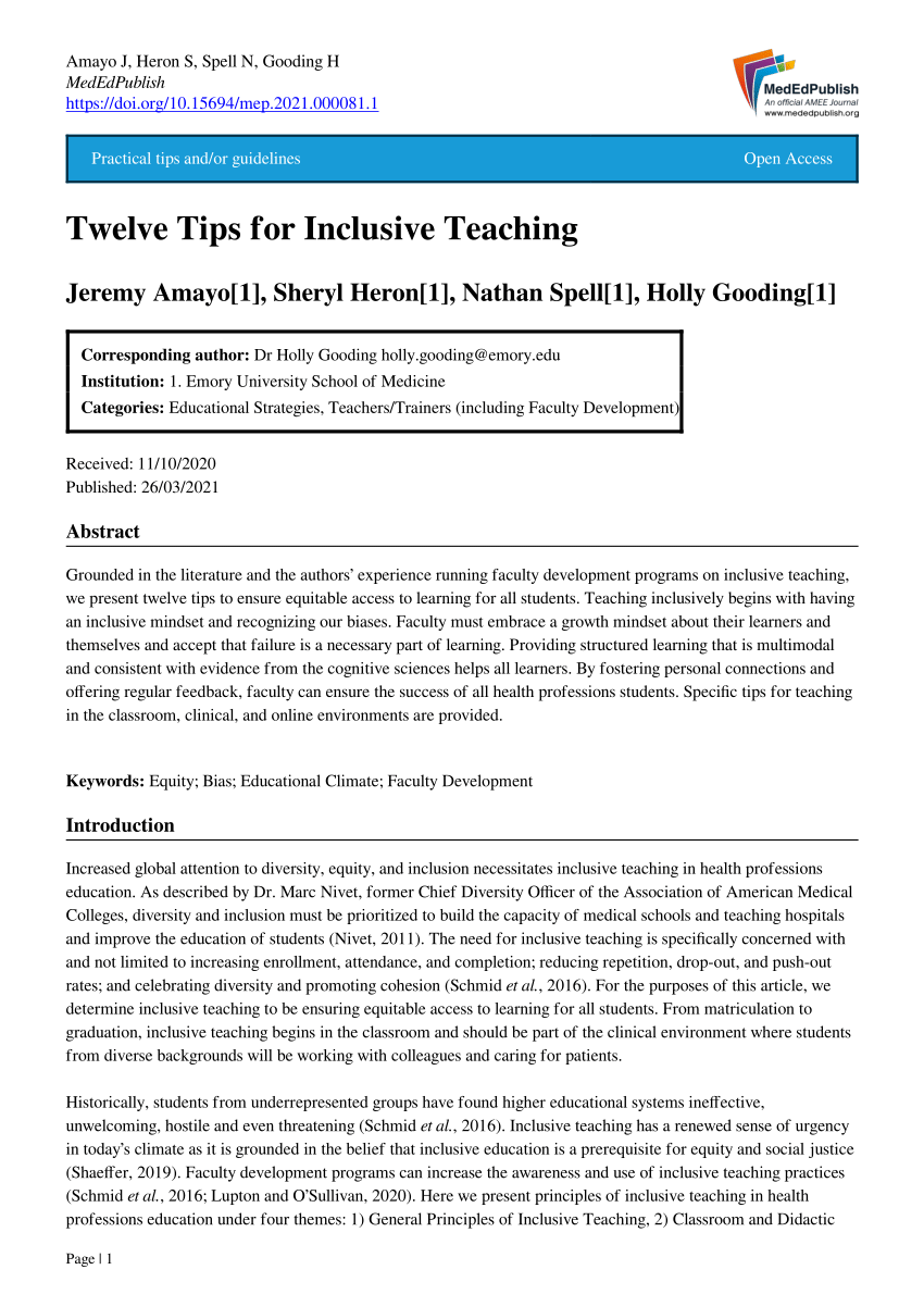 How to Create an Inclusive Classroom: 12 Tips for Teachers