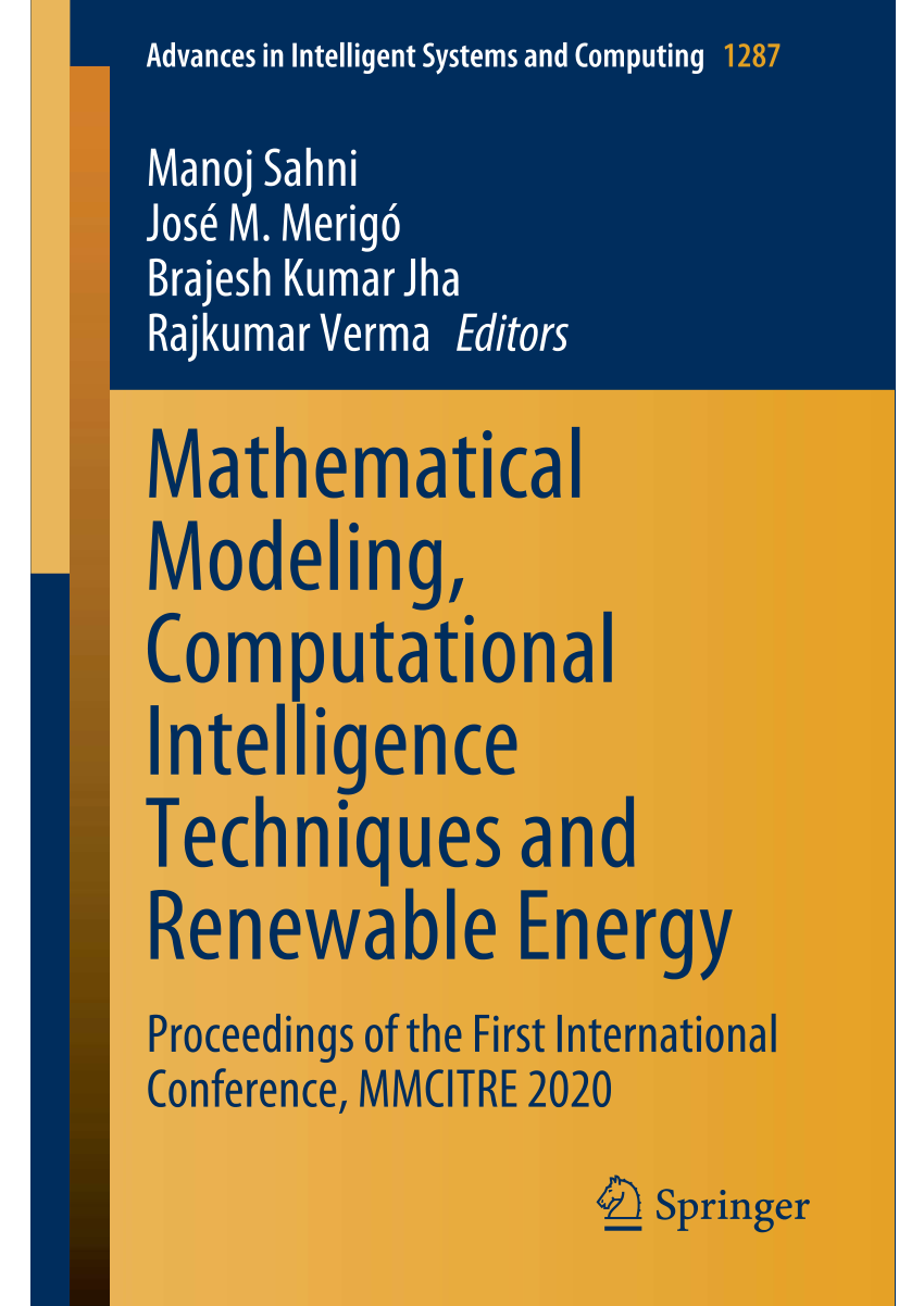 (PDF) Mathematical Modeling, Computational Intelligence Techniques and