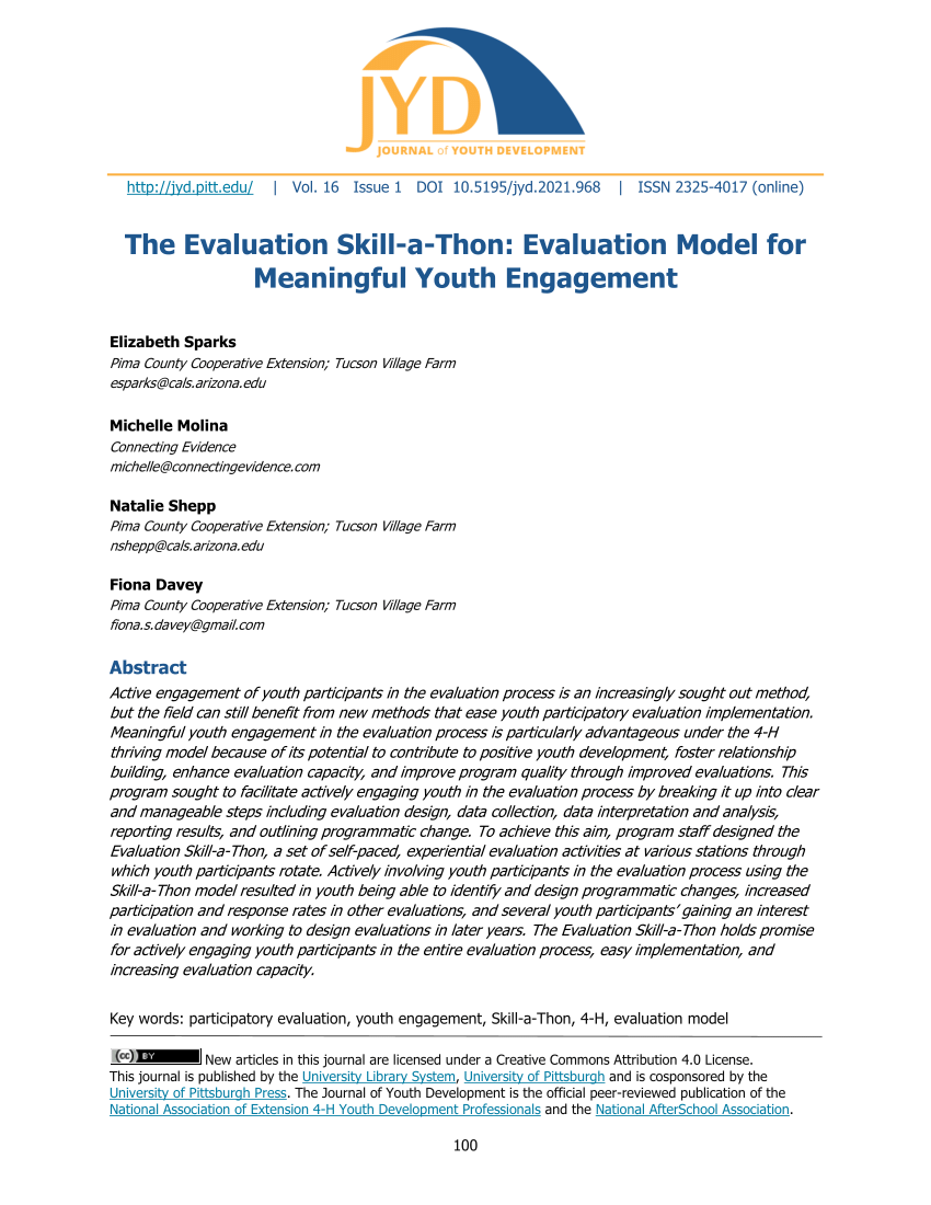 (PDF) The Evaluation SkillaThon Evaluation Model for Meaningful