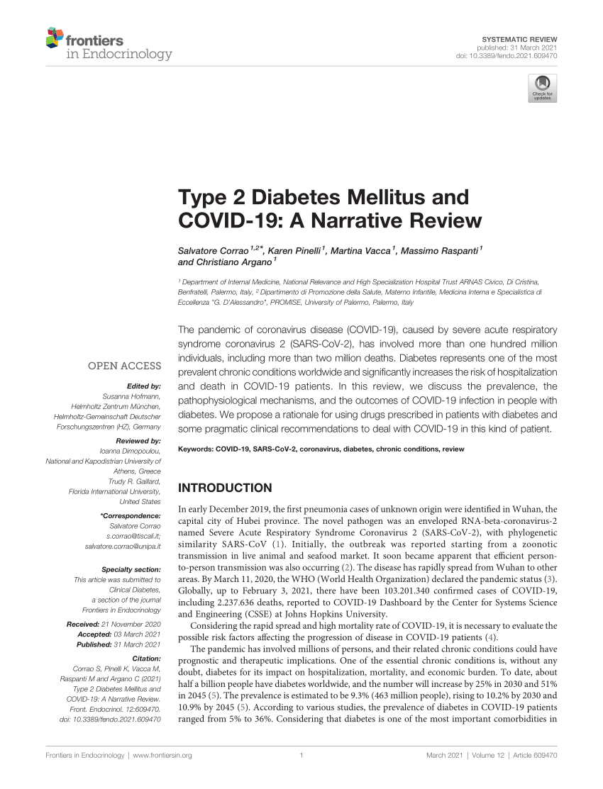 literature review type 2 diabetes