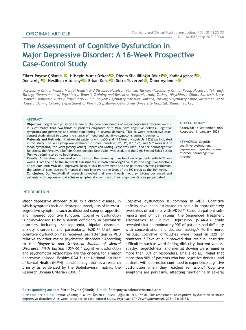 depressive disorder case study example